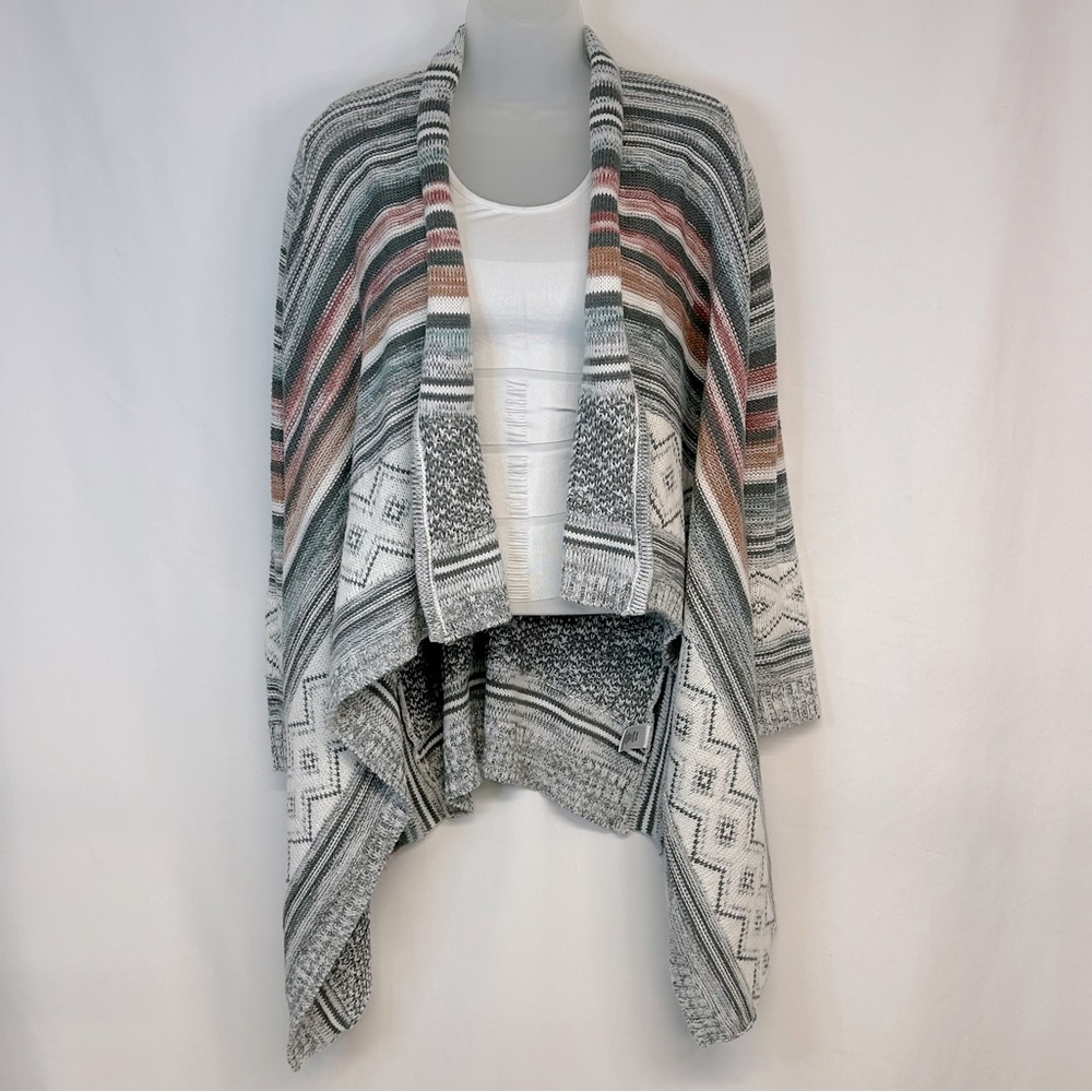 Crave Fame Juniors Open Cardigan Sweater Size S Long Sleeve Knit Boho Lagenlook